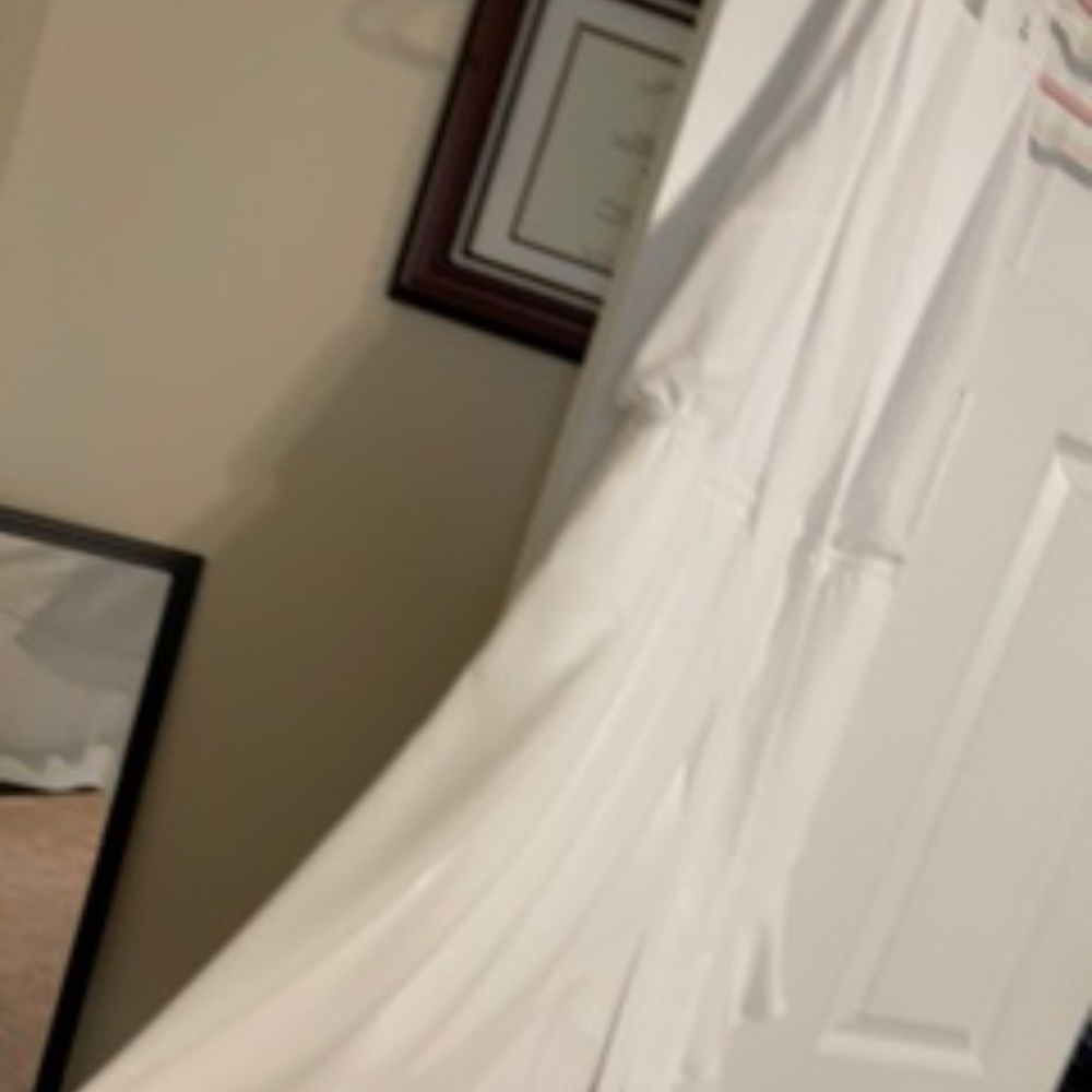 White Ruffle Chiffon Dress